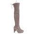 Women's Stuart Weitzman Highland Over-The-Knee Boots in Grey Suede