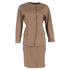 Women's Max Mara Single-Breasted Blazer and Skirt Suit in Brown Wool