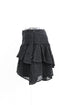 Women's Iro Tale Lace Tiered Mini Skirt in Black Cotton