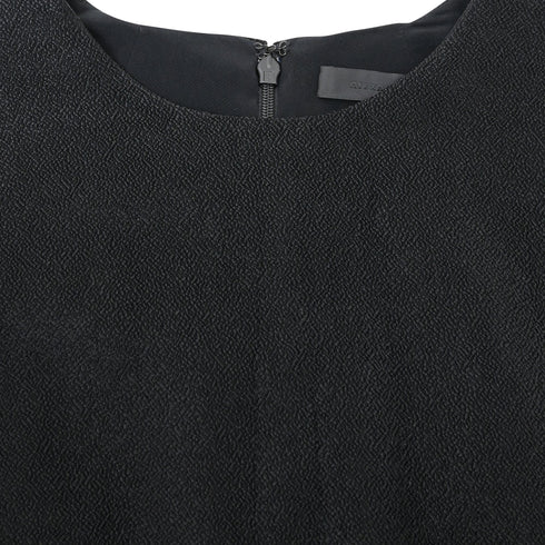 Women's Alexander Wang Black Pleated Mini A-line Dress in Black Polyester
