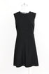 Women's Alexander Wang Black Pleated Mini A-line Dress in Black Polyester