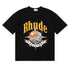 Rhude T-shirts Sailing Nautical Printing Cotton Casual Short Sleeves Men and Women