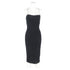 Women's Alexander Wang Back Cutout Sleeveless Midi Fitted Dress in Black Modal
