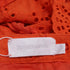 Women's Zimmermann Eyelet High-Waisted Shorts in Orange Cotton