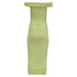 Women's Self-Portrait Off-Shoulder Ruched Midi Dress in Lime Green Viscose