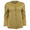 Women's Moschino Couture Buttoned Cardigan in Metallic Gold Acetate