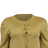 Women's Moschino Couture Buttoned Cardigan in Metallic Gold Acetate