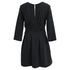 Women's Ba&sh V-neck Mini Dress in Black Polyester