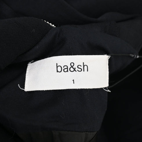 Women's Ba&sh V-neck Mini Dress in Black Polyester