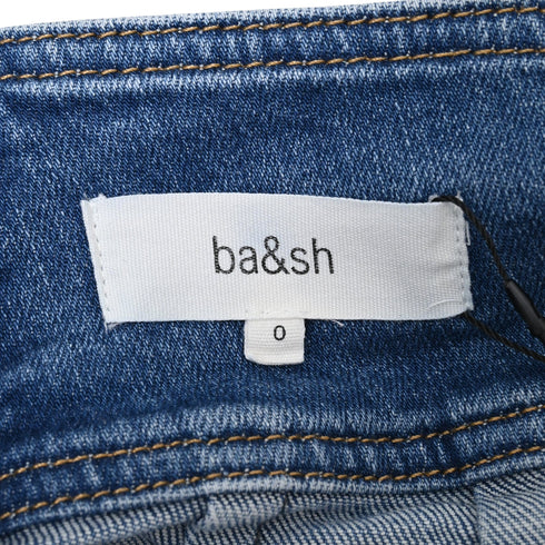 Women's Ba&sh Date Midi Skirt in Light Blue Denim