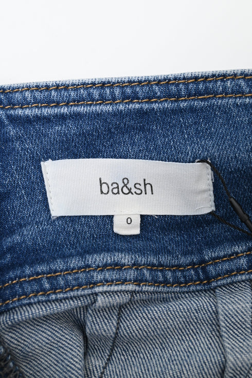 Women's Ba&sh Date Midi Skirt in Light Blue Denim