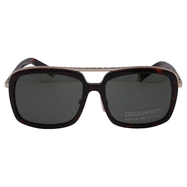 Dsquared2 DQ0026 Tortoishell Aviator Sunglasses in Brown Acetate