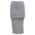 Women's Joseph Midi Skirt in Grey Cotton