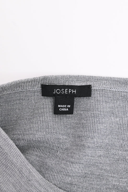 Women's Joseph Midi Skirt in Grey Cotton
