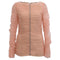 Women's Khaite Vienna Crystal-Embellished Pleated-Tulle Top in Pink Polyamide