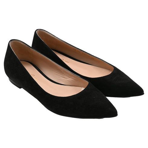 Women's Gianvito Rossi Gianvito Ballet Flats in Black Suede