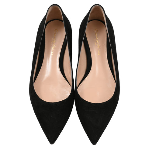 Women's Gianvito Rossi Gianvito Ballet Flats in Black Suede