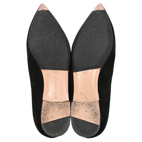 Women's Gianvito Rossi Gianvito Ballet Flats in Black Suede
