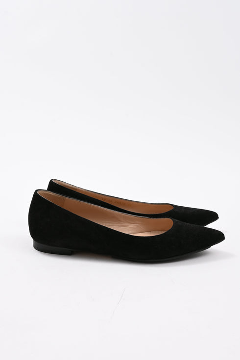 Women's Gianvito Rossi Gianvito Ballet Flats in Black Suede