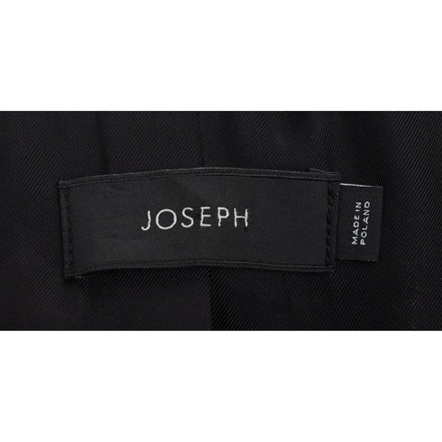 Women's Joseph Single-Breasted Blazer with Pockets in Black Wool