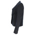 Women's Joseph Single-Breasted Blazer with Pockets in Navy Blue Cotton