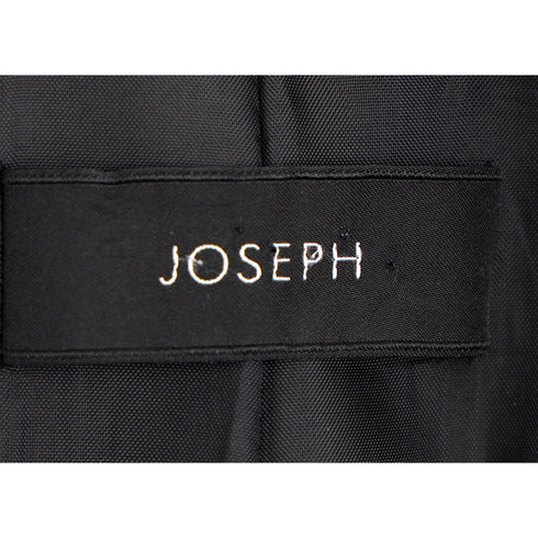 Women's Joseph Single-Breasted Blazer with Pockets in Navy Blue Cotton