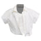 Women's Alexander Wang Cropped Layered And Ribbed Jersey Blouse In White Cotton