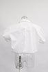 Women's Alexander Wang Cropped Layered And Ribbed Jersey Blouse In White Cotton