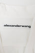 Women's Alexander Wang Cropped Layered And Ribbed Jersey Blouse In White Cotton