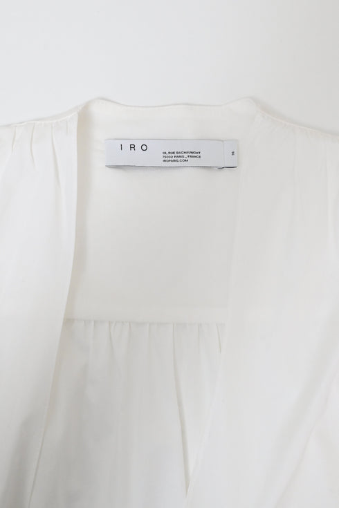 Women's Iro Blouse in White Cotton