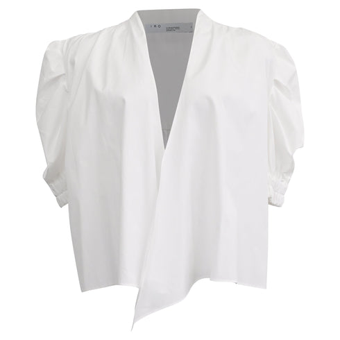 Women's Iro Blouse in White Cotton