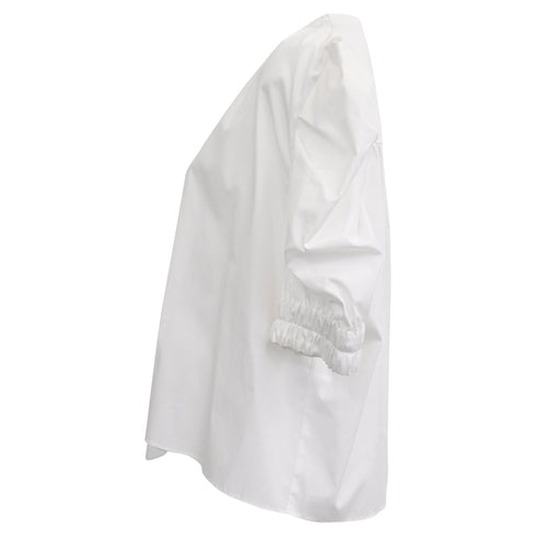 Women's Iro Blouse in White Cotton
