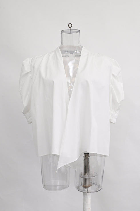 Women's Iro Blouse in White Cotton