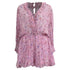 Women's Iro Joyce Floral Print Ruffle Romper In Pink Viscose