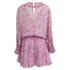 Women's Iro Joyce Floral Print Ruffle Romper In Pink Viscose
