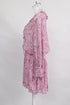Women's Iro Joyce Floral Print Ruffle Romper In Pink Viscose