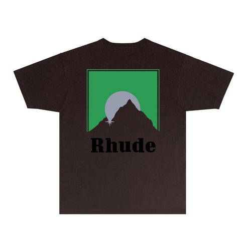 Rhude T-shirts Printed Trendy Pure Cotton