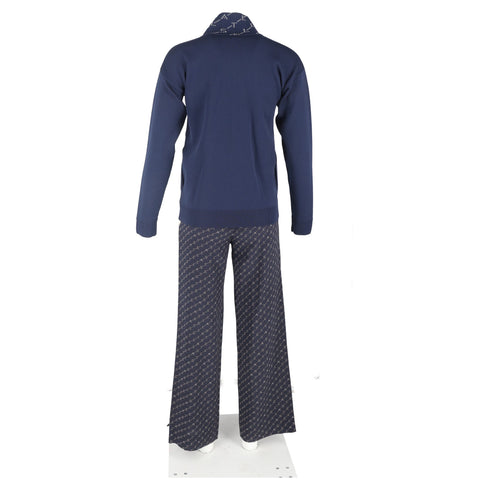 Women's Stella McCartney Monogram Tracksuit in Navy Blue Cotton