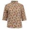Women's Etro Paisley Print Short Sleeve Shirt in Multicolor Cotton