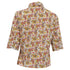 Women's Etro Paisley Print Short Sleeve Shirt in Multicolor Cotton