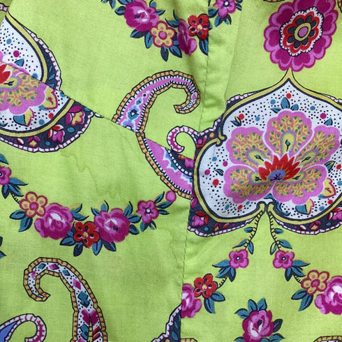 Women's Etro Printed Short Sleeve Blouse in Multicolor Cotton