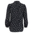 Women's Marc by Marc Jacobs Printed Blouse in Navy Blue Silk