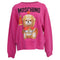 Women's Moschino Couture Teddy Bear Oversized Sweatshirt In Pink Cotton