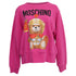 Women's Moschino Couture Teddy Bear Oversized Sweatshirt In Pink Cotton