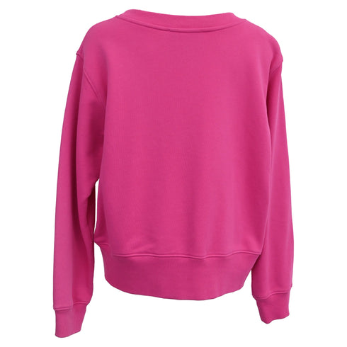 Women's Moschino Couture Teddy Bear Oversized Sweatshirt In Pink Cotton
