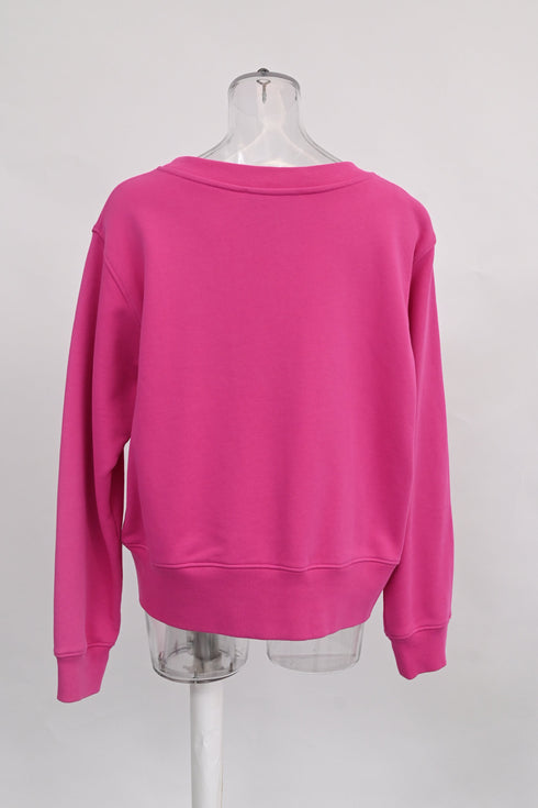 Women's Moschino Couture Teddy Bear Oversized Sweatshirt In Pink Cotton