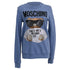 Women's Moschino Couture Sweater in Light Blue Cotton