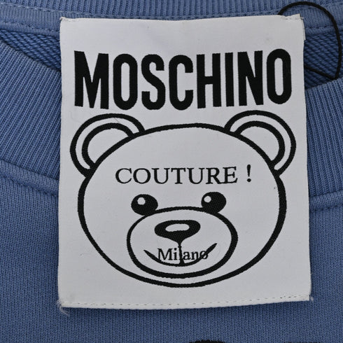 Women's Moschino Couture Sweater in Light Blue Cotton