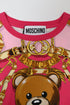 Women's Moschino Couture Printed Crew Neck T-Shirt in Multicolor Cotton