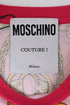 Women's Moschino Couture Printed Crew Neck T-Shirt in Multicolor Cotton